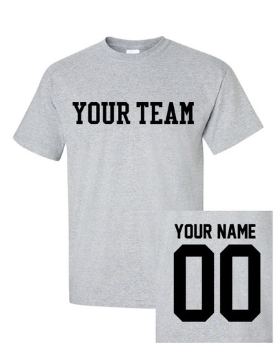 Custom TODDLER T-Shirt JERSEY Personalized ANY COLOR Name Team Baseball Football