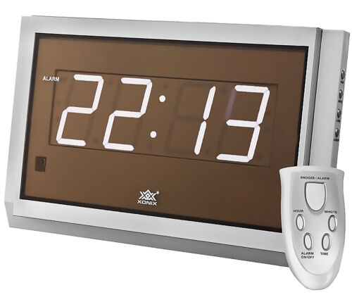 Despertador modernas xonix con mando a distancia gran cuadro de indicadores altopara llamada-despertador