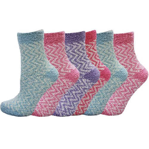 ZigZag Ladies Super Soft Luxury Warm Cosy Lounge Bed Socks Size 3-5 1//2 Uk