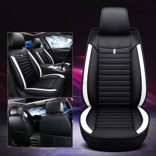 1xSeat Universal Car Front Seat Cover Cushion PU Leather for Vehicles Auto SUV