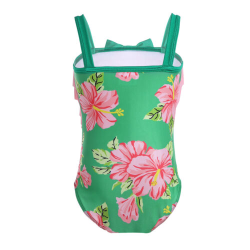 Enfant fille Swimwear Floral Maillot de bain bikini maillot de bain Beachwear Costume