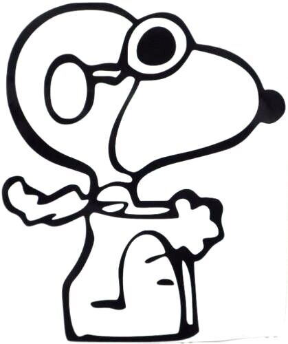Snoopy Red Baron Funny Car Truck Window Vinyl Decal Sticker Choose Color