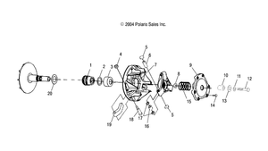 Clutch Drive 1520231 New OEM Polaris Asm