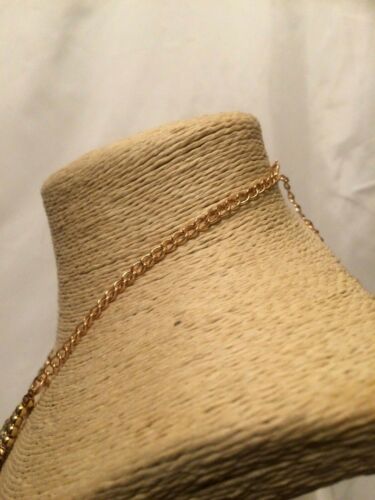 STATEMENT Long Large Gold PURPLE STONE Crystal Bib Chain Necklace Retro Vintage