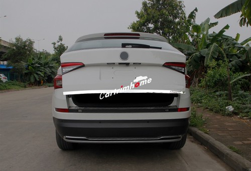 Steel Rear Tailgate Door Trunk Lid Cover Trim 1pcs For Skoda Kodiaq 2016-2018