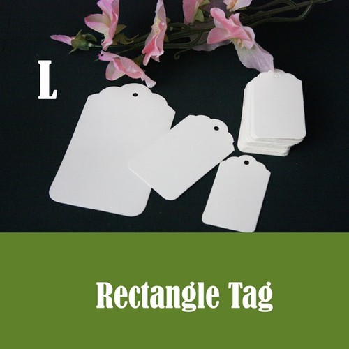 Gift Tags White /& Ivory 9 Shapes Kraft Paper Tag Card Label 10-50-100 per pack