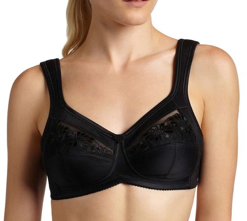 ANITA AN5349X SAFINA WHITE,BLACK,SKIN,CRYSTAL MASTECTOMY BRA WITH TWIN POCKTS