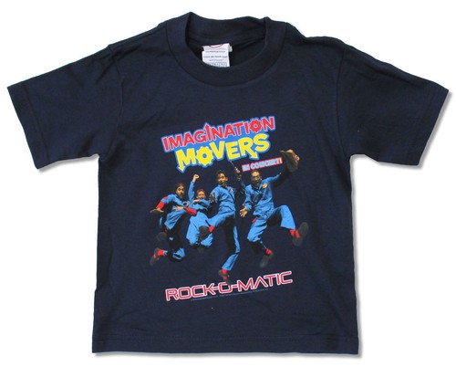 ROCK-O-MATIC 2012 TOUR NAVY BLUE T-SHIRT NEW KIDS TODDLER IMAGINATION MOVERS