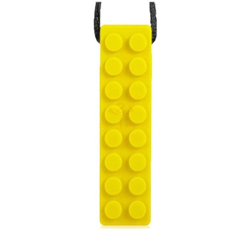 1Pc Autism Kid Sensory Chew Necklace Brick Chewy Silicone Biting Pencil Topper