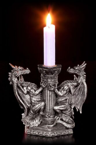 Dragon bougeoirs-gardiens du feu éternel-Gothique Fantasy chandeliers