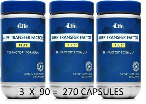 3 X 90 = 270 CAPSULE USA !! 3 pc 4LIFE Transfer Factor Plus Tri-Factor Formula