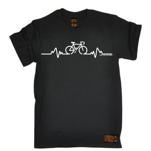 Cycling T-SHIRT tee Bike Heart Beat Pulse jersey funny birthday gift present him 