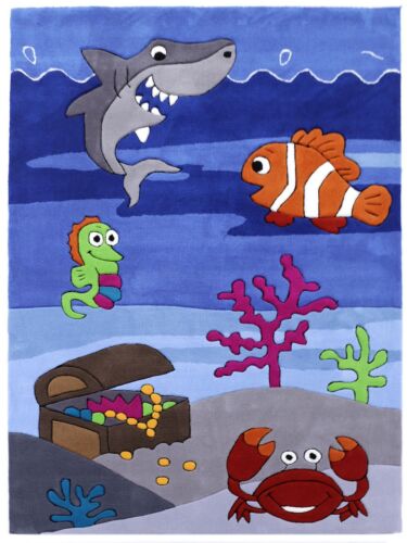 Bruce Unterwasserwelt Handtuft KinderteppichSpielteppich 