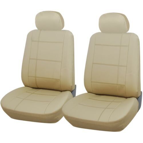 Premium Deluxe Beige Mirada De Cuero Cubiertas de Asiento de Coche 1-1 VOLVO C70 1995-2006