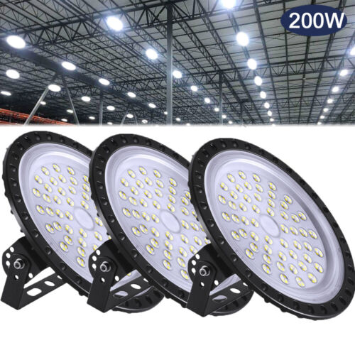 3X 500W UFO LED Hallenbeleuchtung Deckenstrahler Werkstattleuchte Industrielampe