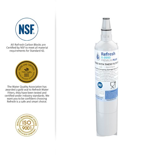 2 Pack Fits LG 5231JA2006B-S Refrigerators Refresh Replacement Water Filter