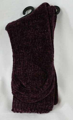Hue Fuzzy Supersoft Ribbed Ankle Boot Socks One Size Fits Most Color Burgundy