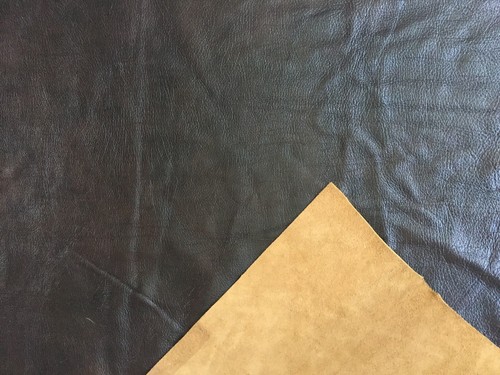 SAMPLE Dark Brown Real Leather Upholstery Hide Bag Craft 1.1mm H4s