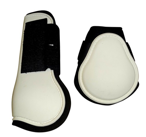 Weiß Neopren// L //Wogati Gamaschen und Streichkappen 4er-Set Warmblut
