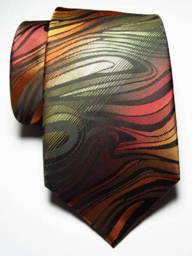 New Classic Paisley Black Red Beige JACQUARD WOVEN Silk Men/'s Tie Necktie