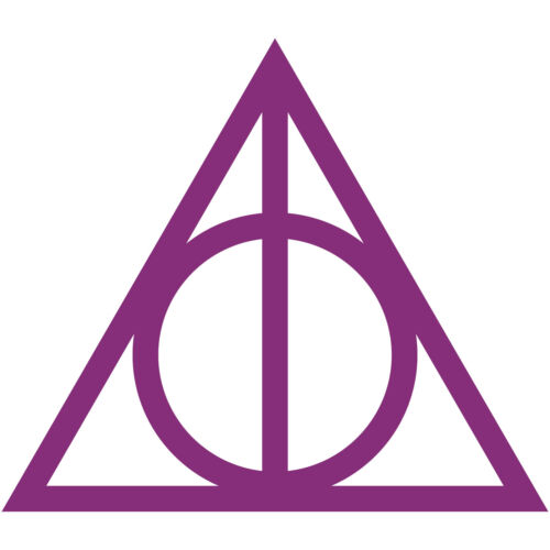 Harry Potter Deathly Hallows Symbol 3/" Vinyl Decal Car Window Laptop Sticker