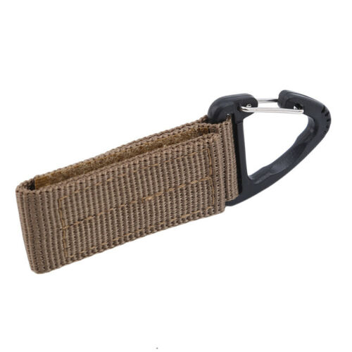 Nylon Belt Strong Buckle Carabiner Backpack Clasp Tool Triangle Elastic Hook HO3