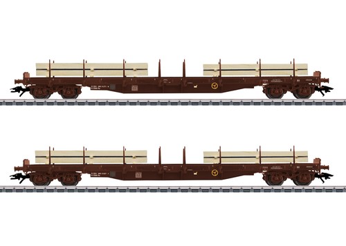 Märklin h0 47150 Rungenwagen-set des ÖBB avec dosses-chargement