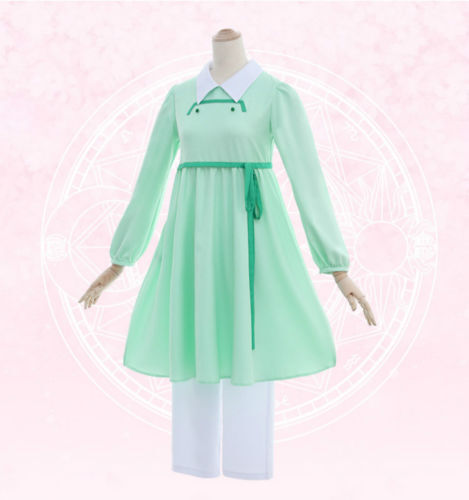 Details about  / Cardcaptor Sakura:Clear Card KINOMOTO SAKURA Dress Green Pajamas cosplay costume