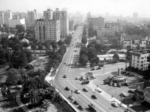 Sky View Wilshire Boulevard California Los Angeles Photo 1944-5