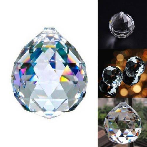 1pcs Clear Glass Crystal Chandelier Ball Prisms Drops Home Decor Pendant 30mm