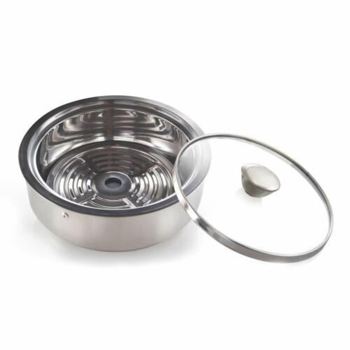 Borosil Insulated Special Roti Server Stainless Steel 1.1 Litres Silver Color 