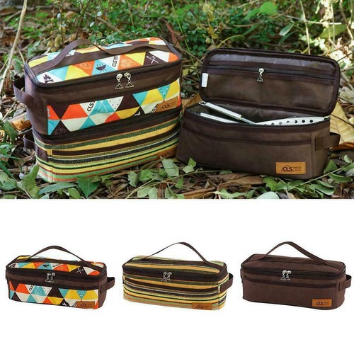 Outdoor Camp Cooking Utensil Organizer Pouch Set Travel New Storage Bag I7Y5