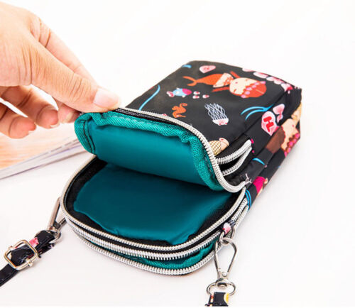Cross body Bags Mobile Phone Shoulder Bag Purse Wallet Pouch Case Belt Handbag