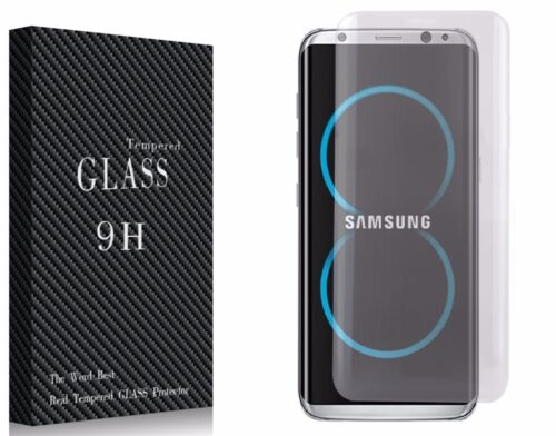 Para Samsung Galaxy S8 & S8 Plus Protector de Pantalla de Vidrio Templado 3D escudo curvo 