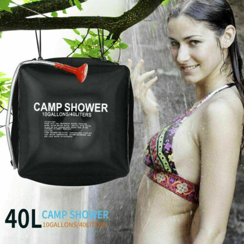 Camping Shower Portable Compact Solar Sun Heating Bath Bag Outdoor 20L/40L *USA* 