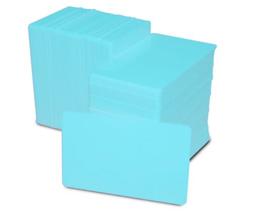 Blank PVC CR80 Coloured Cards 760 Micron Thick 15 Colours Available Free P&P 