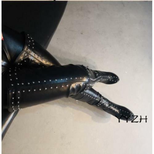Details about   Black Ladies Women Club Party Studded Tall Long Boots Thigh High Stilettos Shoes 