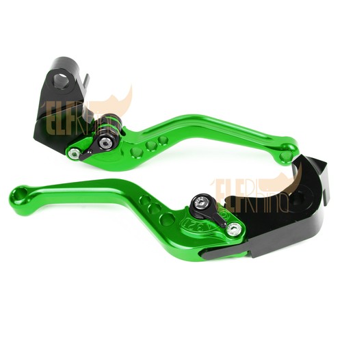 CNC Clutch Brake Levers For KAWASAKI ZX6R//636 2007-2017 16 15 14 13 Green Short