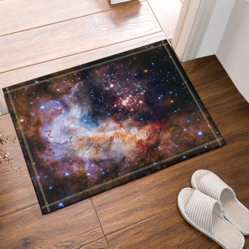Universe Nebula Space Galaxy Stars Non Slip Bath Mat Floor Rug Door Mat 40*60 cm