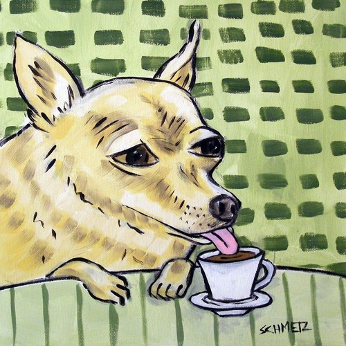 Chihuahua gifts Chihuahua art Chihuahua coaster Chihuahua tile Coffee