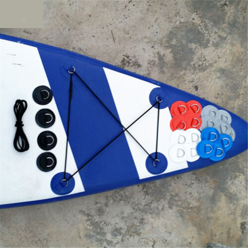 Paddleboard SUP Bungee Deck Rigging Kit Deck Attachment Kit D-Ring Pad Patch 