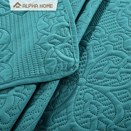 Alpha Home Bed Quilt Bedspread And Coverlet Teal Queen Size