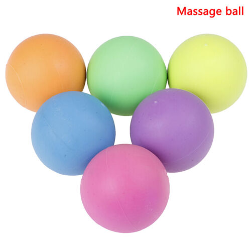 1X Yoga Fitness Massage Ball TPE Rubber Trigger Point Relaxation Self MassY*EX 