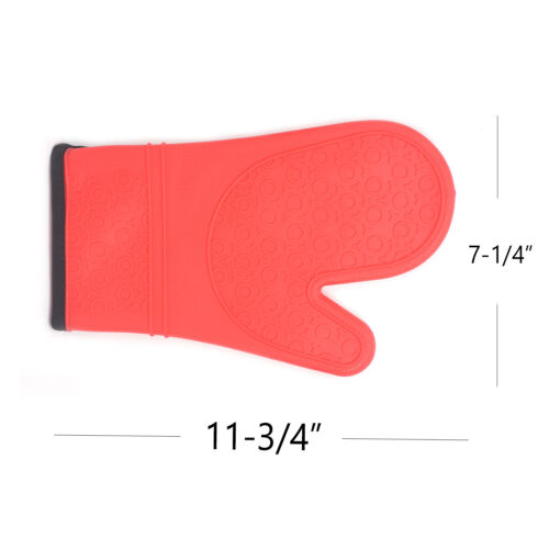 Evelyne Silicone Heat Resistant Oven Gloves Barbecue BBQ Grill Mitts Tong Brush