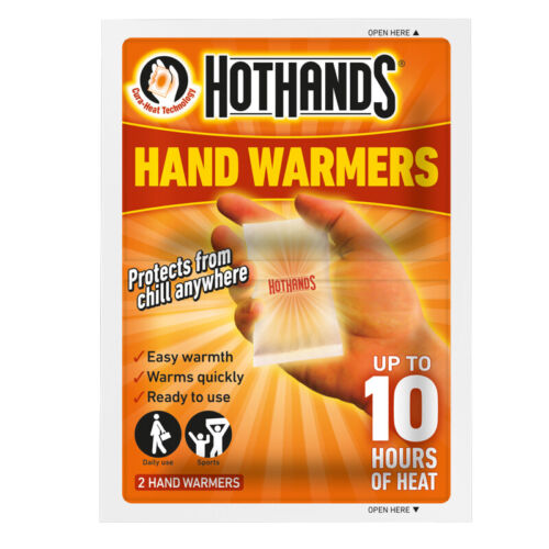 1//2//6//8//12//24 x HOTHANDS HAND WARMERS 2PK HEAT HOT PACK POCKET 10HR HEATER