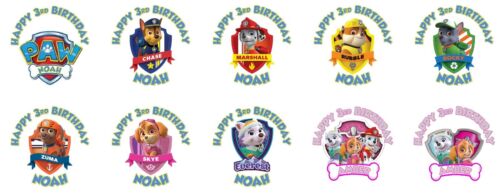 30 Paw Patrol Birthday Stickers Lollipop Labels Party Favors 1.5 in ANY VARIETY
