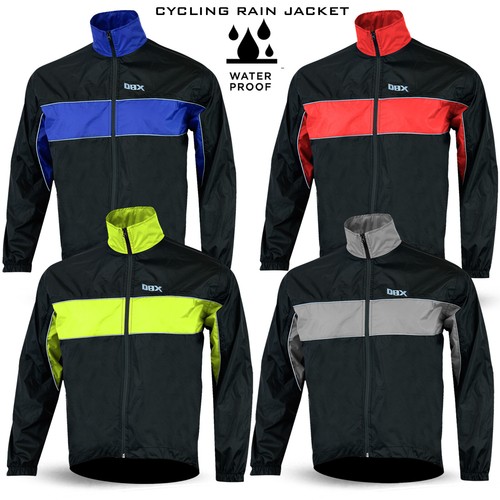 Homme Cyclisme Veste Haute Visibilité Imperméable Running Top Manteau de pluie S à XXL