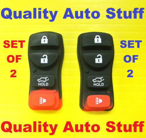 Details about  / 2X Lot Set Of 2 Remote Rubber Button Pad KBRASTU15 4 Four Button 28268-ZB700