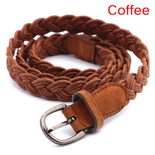 Frauen Elastische Cinch Breite Stretch Taille Band Hanfseil Geflecht GürtelDDE