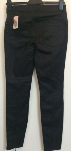 NEW Ex Forever 21 Size 4-16 Black Denim Zipped Slim Skinny Comfy Jeans Trousers
